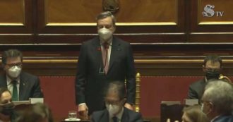 Copertina di Governo, l’appello di Draghi in Senato: “Senza il sostegno convinto del Parlamento non si può fare bene. L’unità è un dovere” – Video