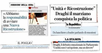 Copertina di Mario “salva l’Italia”,  è pieno di “visione” e beve persino acqua