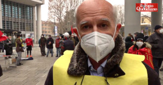 Copertina di “Il paziente 0 è la sanità lombarda”: protesta di medici e sindacati contro la Giunta guidata da Attilio Fontana – Video