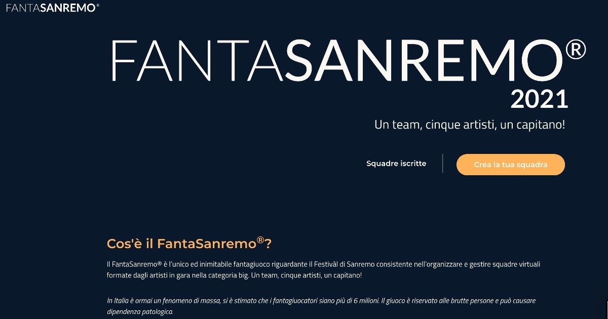 Sanremo 2021, spopola il FantaSanremo: ecco cos’è e come si gioca