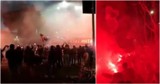 Copertina di Atalanta-Real Madrid, centinaia di tifosi assembrati fuori dallo stadio di Bergamo – Video