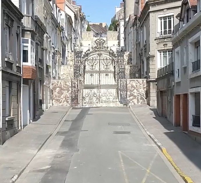 L’illusione ottica stupisce: ecco l’opera della street art francese considerata tra le più belle del 2020 – Video