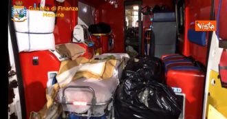 Copertina di Messina, nascondevano 30 chili di droga in un’ambulanza per passare lo Stretto: maxi sequestro della Finanza