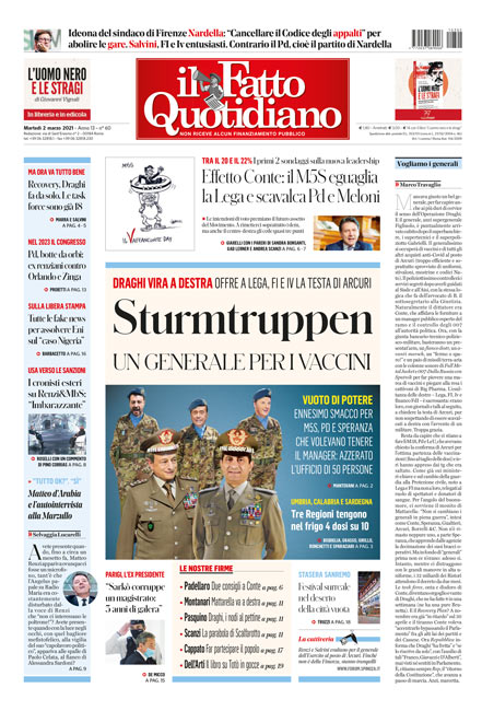 Prima Pagina Il Fatto Quotidiano -
