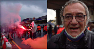 Copertina di Genova, i lavoratori bloccano il porto per lo sciopero unitario: “Confindustria viola gli accordi firmati con le parti sindacali” – Video