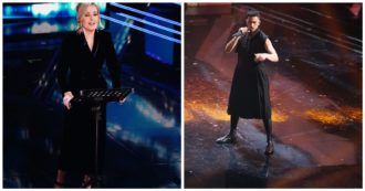 Sanremo 2021, le pagelle ai look dalla quarta serata: Mahmood in gonna e stivali, Maneskin da podio. Matilde Gioli, che fine hanno fatto i suoi lunghi capelli?  – FOTO