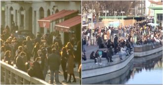 Milano e la Lombardia sono in zona ‘arancione rafforzato’ ma all’ora dell’aperitivo parte l’assalto a Darsena e Navigli