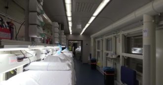 Covid, ecco il treno sanitario: così i pazienti di terapia intensiva potranno essere trasferiti per alleggerire gli ospedali – Video