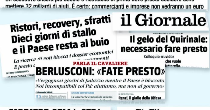 “Fate presto!”, ma ora non più I Ristori spariti pure dai media