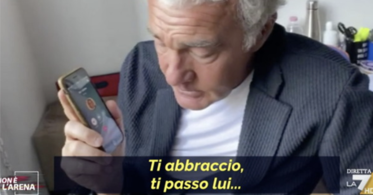 Massimo Giletti fa ascoltare la telefonata con Fabrizio Corona e la madre prima dell’arresto