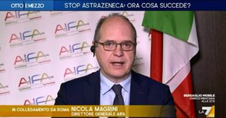 Copertina di Astrazeneca, Magrini (Aifa) a La7: “Vaccino sicuro, stop deciso per essere coerenti con gli altri paesi Ue. Per noi caso sospetto è solo uno”