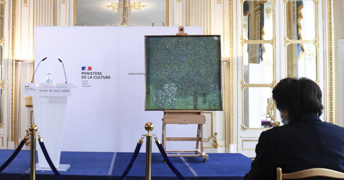 La Francia restituisce il quadro di Klimt trafugato dai nazisti alla famiglia ebraica austriaca vittima dell’Olocausto
