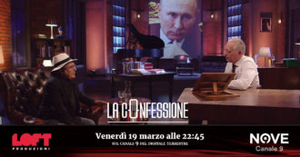 Copertina di Albano Carrisi a La Confessione di Peter Gomez (Nove): “La mia ammirazione per Putin? Politicamente ha fatto cose di notevole valore”