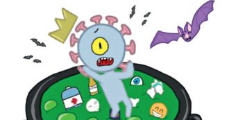 Copertina di Abbiamo la cura, il ricettario fantacomico degli studenti di una scuola media per liberare e la mente e sconfiggere il Covid