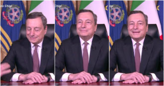 Copertina di “Presidente, non la sentiamo…”. Problemi durante il collegamento per Mario Draghi: ecco cosa è successo – Video