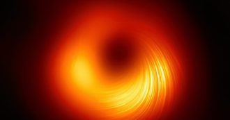 Copertina di Ecco la nuova foto del buco nero nella galassia M87. Gli scienziati: “Campi magnetici sull’orizzonte degli eventi”