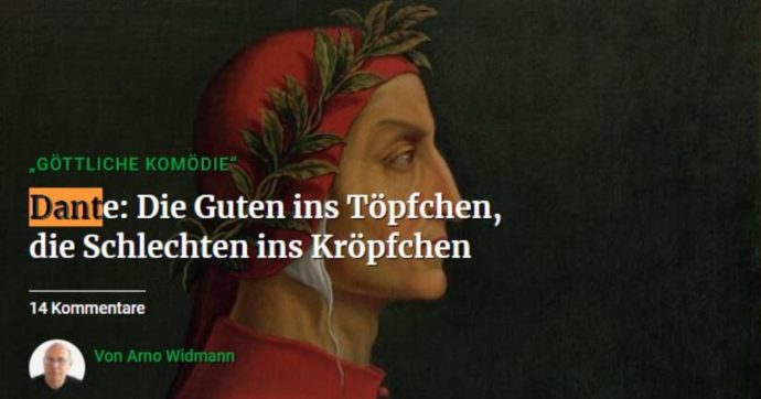 Dante “arrivista e plagiatore”? Ecco cosa c’è scritto davvero sul giornale tedesco a cui ha risposto il ministro Franceschini