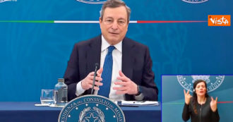 Copertina di Draghi: “Mi vaccinerò con Astrazeneca. Ho fatto la prenotazione, spero di farlo la settimana prossima” – Video