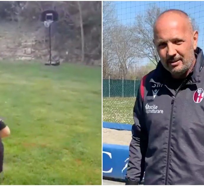 Il piccolo Tommaso lancia la sfida a mister Mihajlovic, il tecnico del Bologna risponde per le rime senza fare sconti al piccolo fan