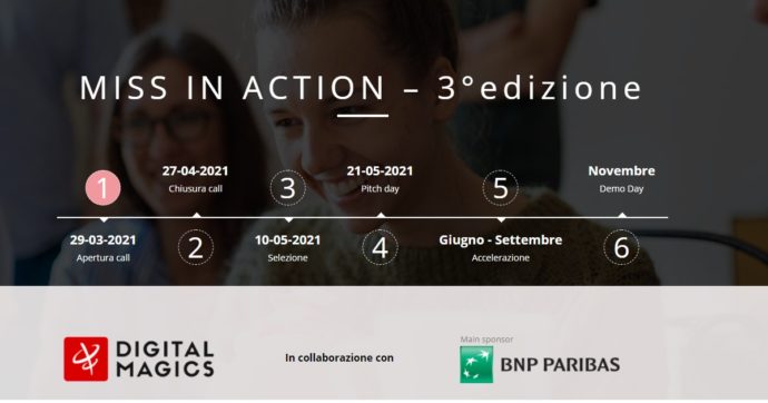 Imprenditoria femminile, Bnp Paribas e Digital Magics lanciano la terza edizione di Miss in Action: aperto anche alle studentesse