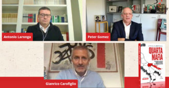 Copertina di “Quarta mafia”, la criminalità organizzata foggiana nel libro di Antonio Laronga: rivedi la diretta con Gomez, Carofiglio e l’autore