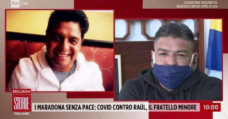 Copertina di “Raul Maradona ricoverato in terapia intensiva a 45 anni per il Covid”: lo sfogo del fratello Hugo a Storie Italiane