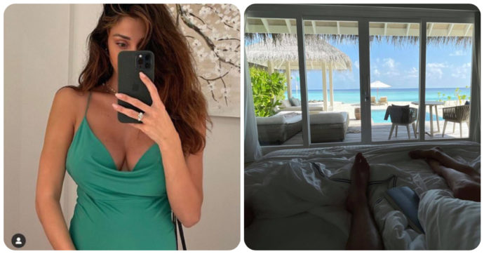 Belen Rodriguez alle Maldive con Antonino nel resort di lusso: ecco quanto costa una notte e chi paga