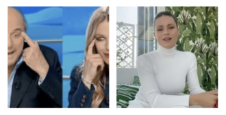 Copertina di Striscia La Notizia, Gerry Scotti e Michelle Hunziker “fanno i cinesi” e finiscono sotto accusa. Lei si scusa: “Non volevo offendere nessuno”