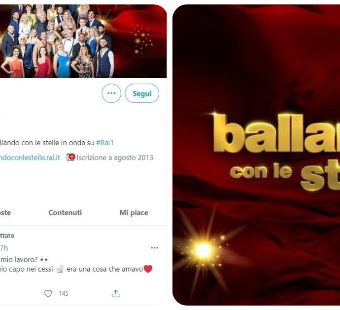 Ballando con le Stelle, la “gaffe hot” del social media manager su Twitter: “Mi manca succhiare il ca**o del mio capo nei ce**i”. La Rai sta procedendo alla denuncia contro ignoti