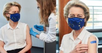 Copertina di Commissione Ue, la presidente Ursula von der Leyen vaccinata con Pfizer in Belgio