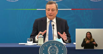 Copertina di Draghi: “Riaperture definitive? Se le regole anti-contagio saranno rispettate la probabilità di tornare indietro sarà molto bassa”