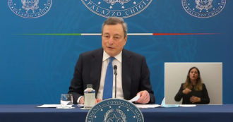 Copertina di Riaperture, Draghi: “Rischio ragionato, norme restano scrupolose. Spostamenti tra Regioni di colore diverso solo con un pass”