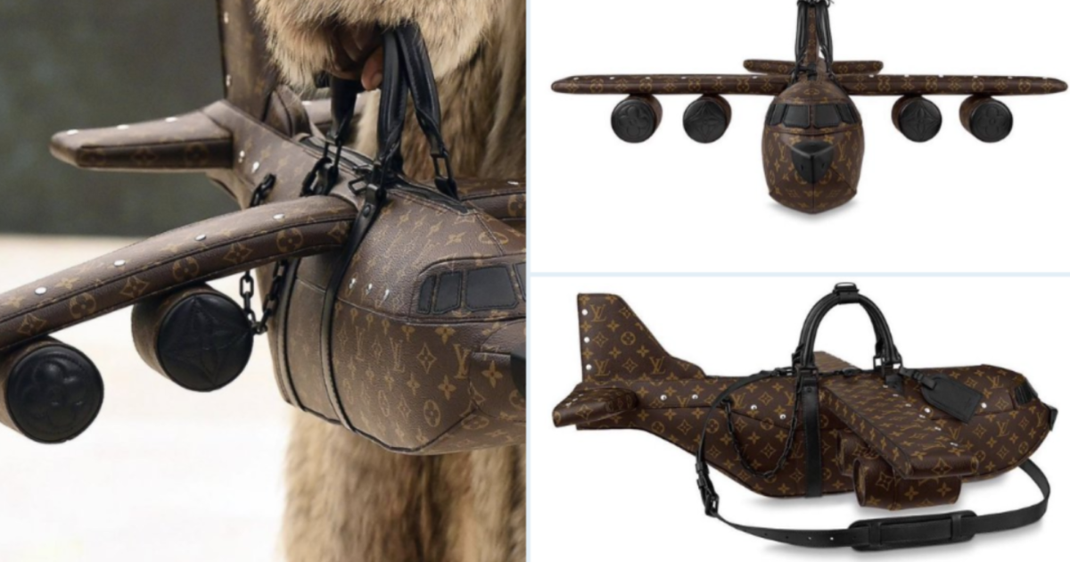 Louis Vuitton lancia una borsa a forma di aereo a 39 mila dollari. Cara? Più che altro brutta
