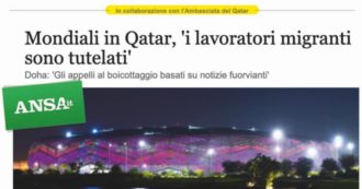 Copertina di Altro che boicottaggio: l’Ansa coccola gli emiri