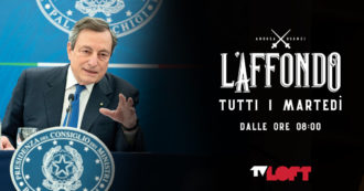 Copertina di Andrea Scanzi dedica L’affondo a Mario Draghi: “Questo governo diventa sempre più leghista e salviniano”