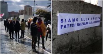 Copertina di Coronavirus, ambulanti e giostrai bloccano il centro di Cagliari con settanta furgoni: “Siamo alla frutta” – Video