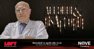 Copertina di Massimo Galli ospite di Accordi&Disaccordi mercoledì 21 aprile alle 21.25 su Nove. Con Marco Travaglio