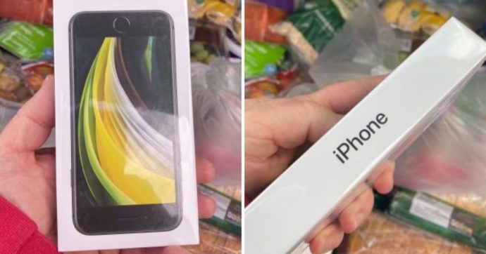 Compra delle mele al supermercato e si ritrova un iPhone nel sacchetto: “Sono rimasto scioccato”