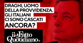 Copertina di Draghi uomo della provvidenza, gli Italiani ci sono cascati ancora? Segui la diretta con Peter Gomez