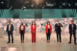 Copertina di Dibattito in rosso per le candidate nella Capitale spagnola: accuse reciproche per i morti da Covid