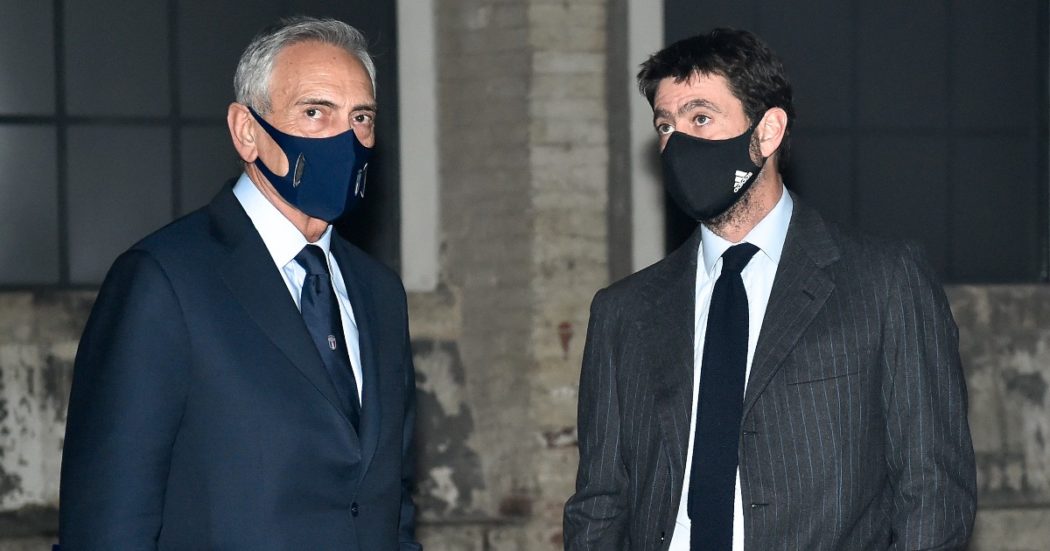 Inchiesta Juventus, l’incontro riservato di Agnelli con alcuni dirigenti di A e il presidente Gravina: “Speriamo sia utile o ci schiantiamo”