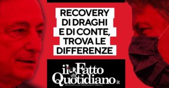 Copertina di Recovery di Draghi e di Conte, trova le differenze. Segui la diretta tv con Peter Gomez