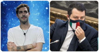 Copertina di Tommaso Zorzi vs Matteo Salvini: “Lui 100mila firme, noi oltre 500mila per Ddl Zan: dovremmo fare tortine a forma di caz*o?”