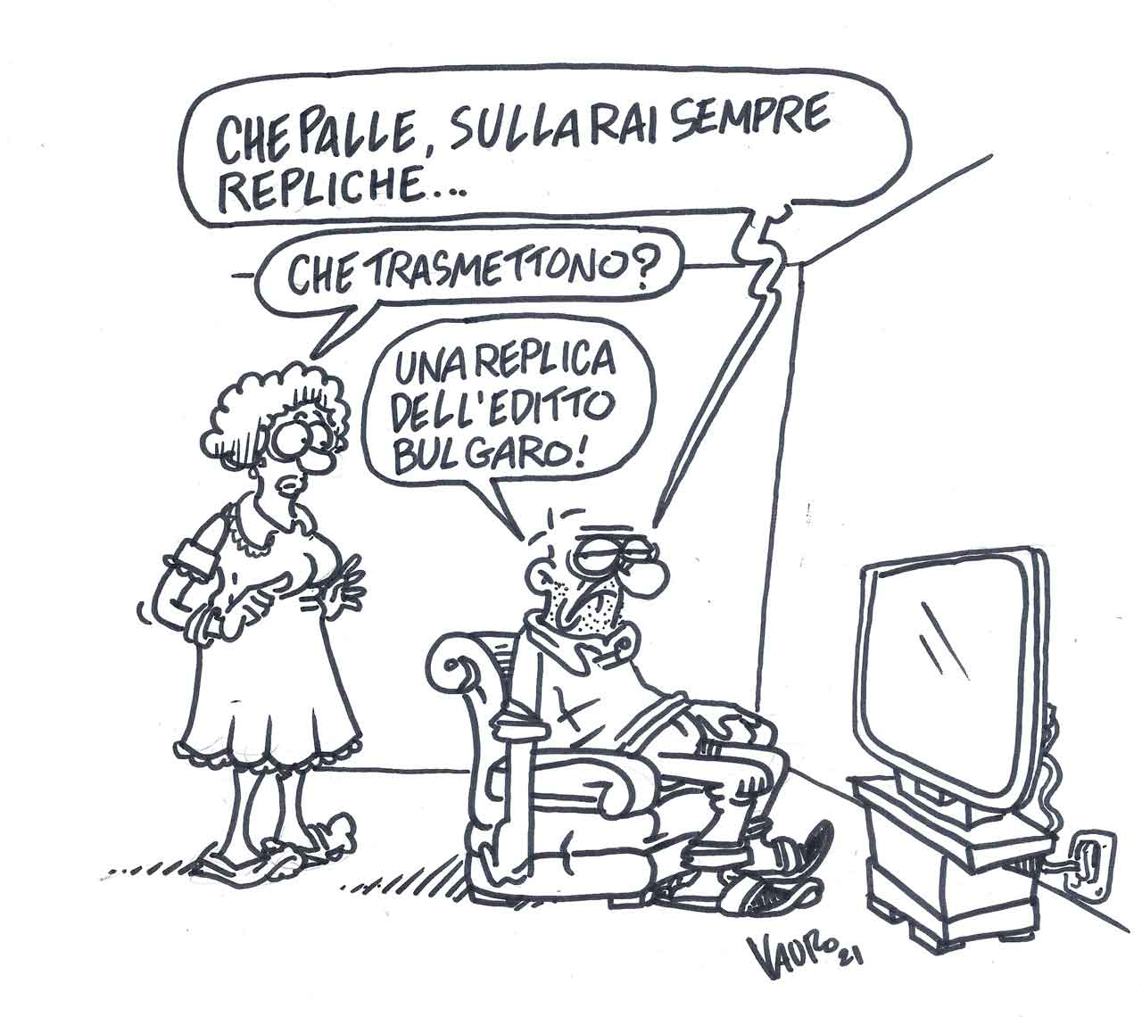 La vignetta di Vauro La vignetta di Vauro