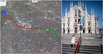Copertina di A Milano il primo sentiero urbano inserito nel catasto del Club alpino: i 9 chilometri (quasi tutti in pianura) dal Duomo alla Montagnetta