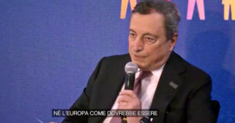 Copertina di Draghi: “Troppe disuguaglianze, l’Italia e l’Europa non dovrebbero essere così. Nel modello Ue nessuno deve essere lasciato indietro”