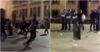 Milano, in centinaia violano il coprifuoco. Maxi rissa in zona Porta Ticinese: lanci di bottiglie contro la polizia (Video)