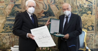 Copertina di Piero Angela nominato Cavaliere di Gran Croce dell’Ordine al Merito della Repubblica