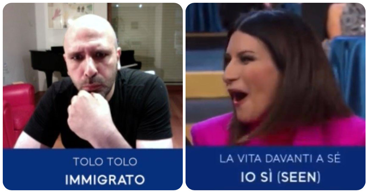Checco Zalone a Laura Pausini: “C’è rimasta male per il David? Le propongo uno scambio”. Lei replica così