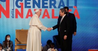 Copertina di Il Papa agli Stati generali della natalità parla dopo Draghi e “benedice” l’assegno unico: “Politiche familiari siano lungimiranti”